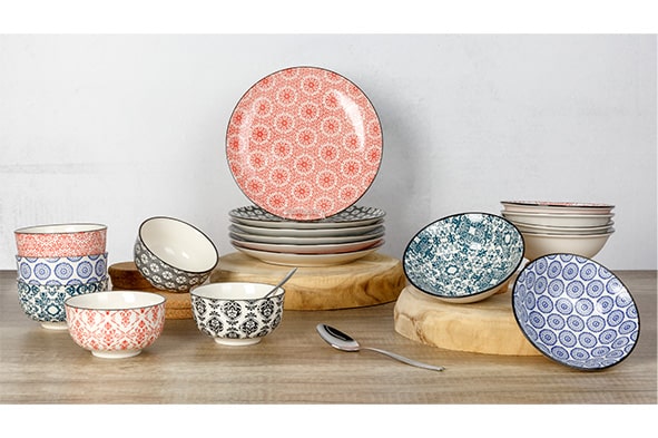 Platos de cena Cosy & Trendy Delirio ø 24 cm - 6 unidades