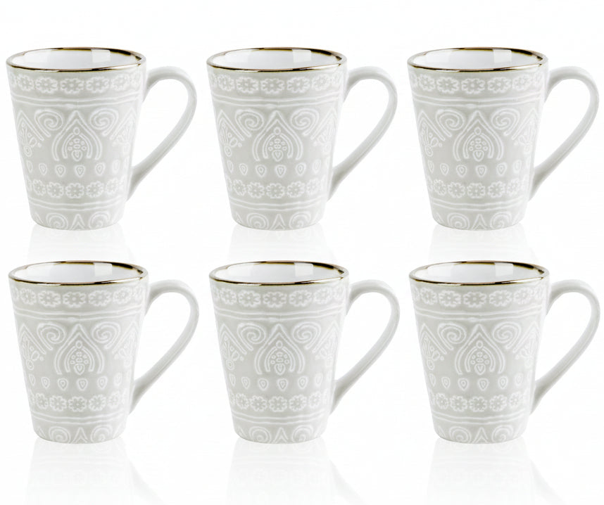 Tazas de café Cosy & Trendy Murano Beige 340 ml - 6 piezas