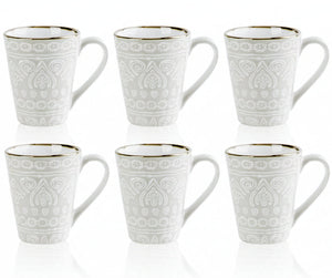 Tazas de café Cosy & Trendy Murano Beige 340 ml - 6 piezas