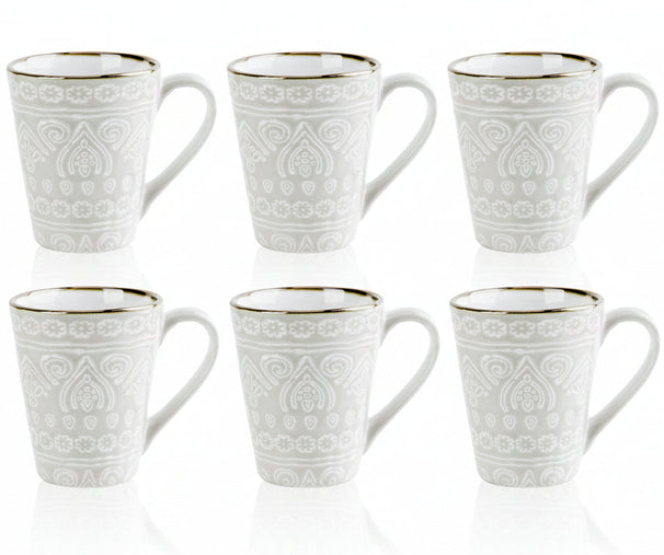 Tazas de café Cosy & Trendy Murano Beige 340 ml - 6 piezas