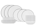 Juego de vajilla Cosy & Trendy Renee 18 piezas / 6 personas - 6 platos de cena, 6 platos de desayuno y 6 cuencos