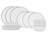 Juego de vajilla Cosy & Trendy Renee 18 piezas / 6 personas - 6 platos de cena, 6 platos de desayuno y 6 cuencos