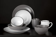 Platos de cena Cosy & Trendy Speckle Blanco ø 27 cm - 6 piezas