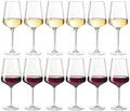 Set de Copas de Vino Leonardo (Copas de Vino Tinto + Copas de Vino Blanco) - Puccini - Set de 12 piezas