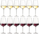 Set de Copas de Vino Leonardo (Copas de Vino Tinto + Copas de Vino Blanco) - Puccini - Set de 12 piezas