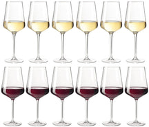Set de Copas de Vino Leonardo (Copas de Vino Tinto + Copas de Vino Blanco) - Puccini - Set de 12 piezas
