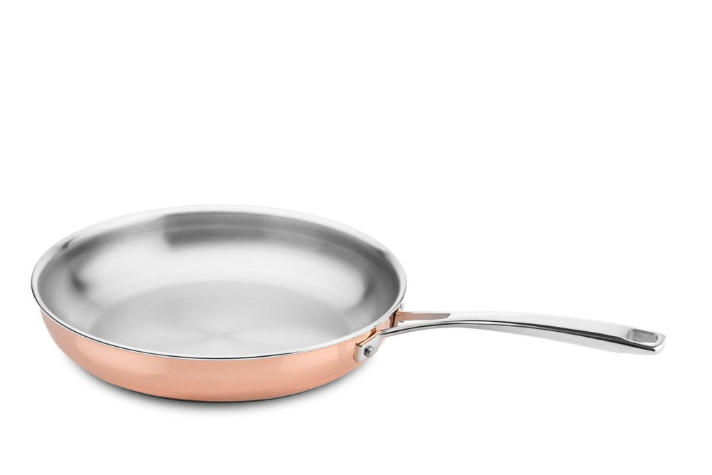 Sartén DUCQ de cobre con tapa ø 26 cm - sin revestimiento antiadherente