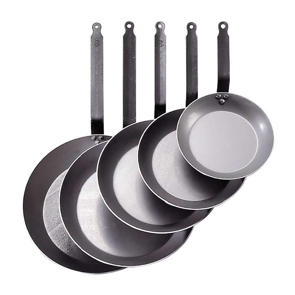 Sartén De Buyer Lyonnaise Carbon Plus - Acero laminado - ø 30 cm - sin recubrimiento antiadherente