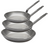 De Buyer Set de Sartenes Lyonnaise Carbone Plus 3 piezas - Acero al carbono - ø 20, 24 & 28 cm - sin revestimiento antiadherente