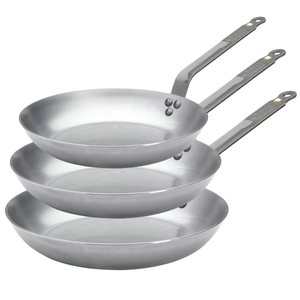 De Buyer Set de Sartenes Mineral B Element 3 piezas - ø 20, 24 & 28 cm - sin revestimiento antiadherente