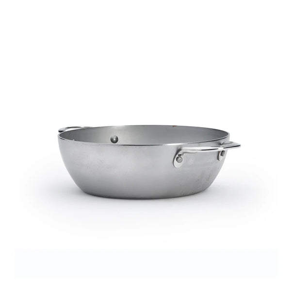 De Buyer Sartén para Saltear / Sauteuse con 2 asas - Mineral B Pro - ø 28 cm / 4 litros - sin revestimiento antiadherente