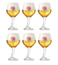 Vasos de cerveza Delirium con pie - 330 ml - 6 unidades
