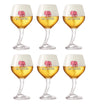 Vasos de cerveza Delirium con pie - 330 ml - 6 unidades