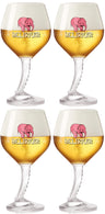 Vasos de cerveza Delirium con pie 330 ml - 4 piezas
