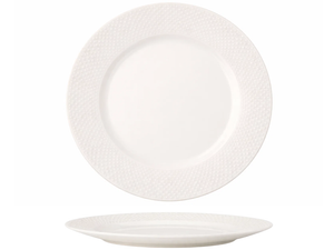 Cookinglife Platos de Cena - CampVibe - Exterior - Plástico - Irrompibles - Blanco ø 28 cm - 4 piezas