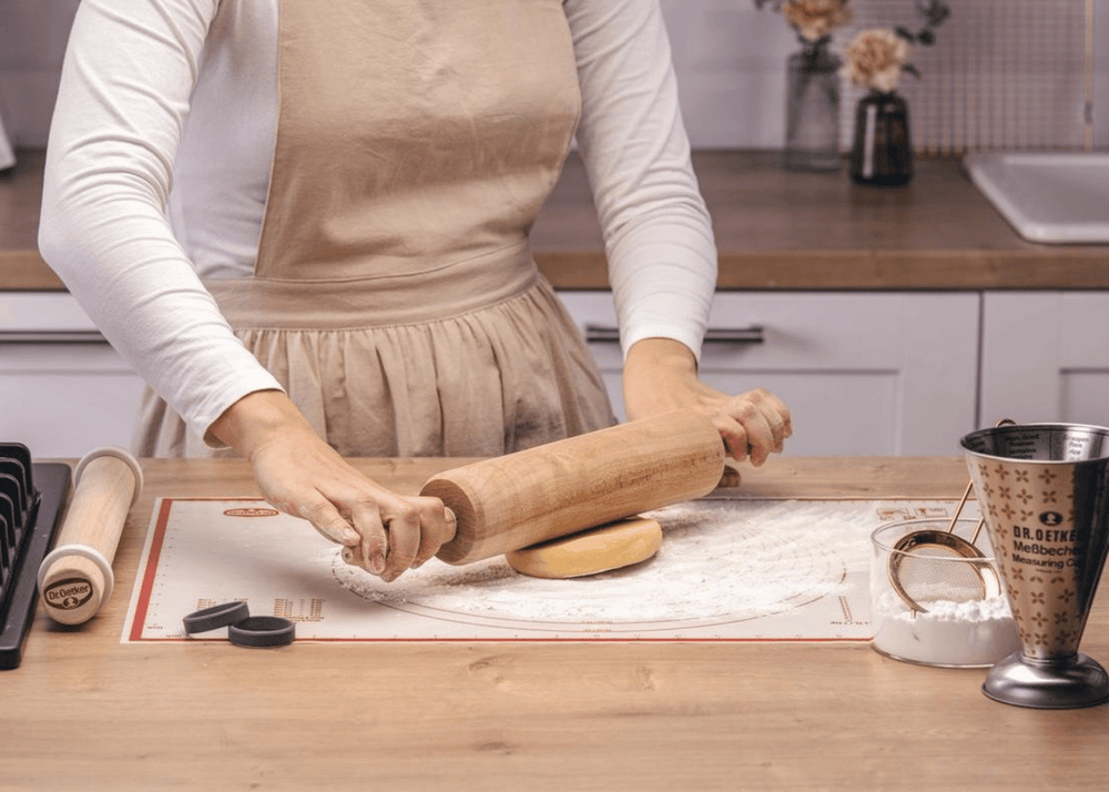 Dr. Oetker Rodillo para Masa de Madera de Haya - 42 cm