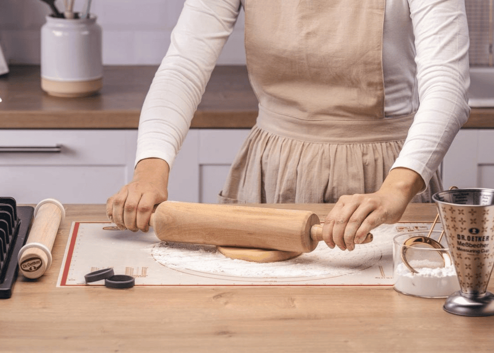 Dr. Oetker Rodillo para Masa de Madera de Haya - 42 cm