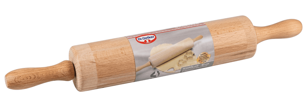 Dr. Oetker Rodillo para Masa de Madera de Haya - 42 cm
