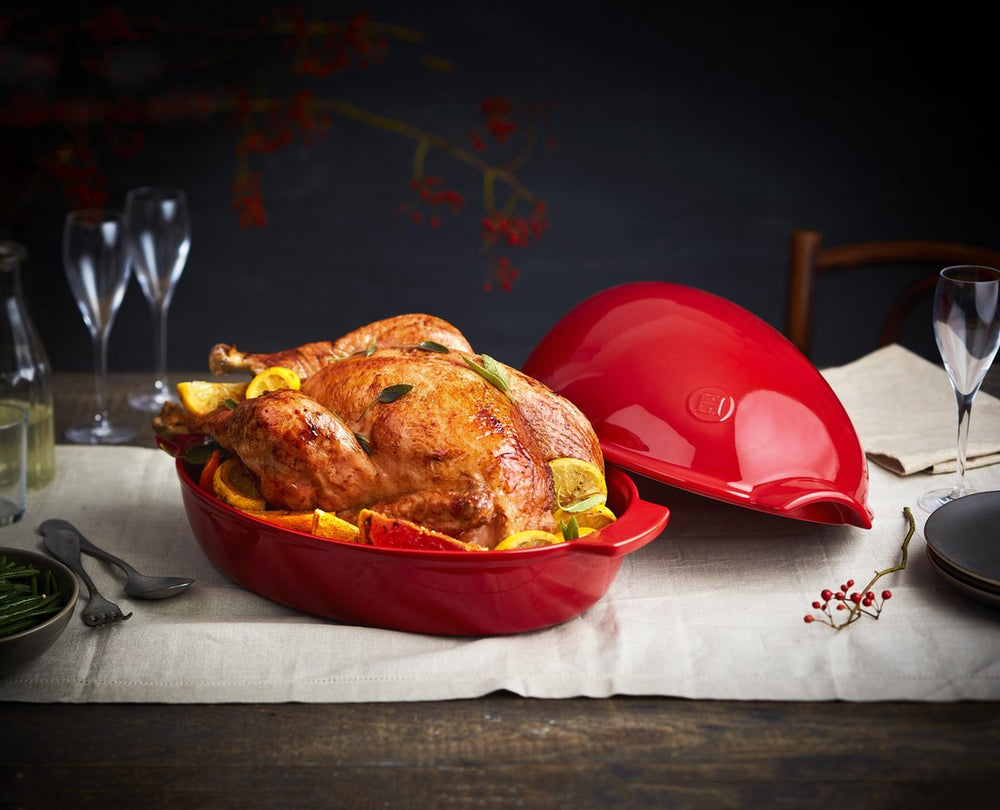 Emile Henry Fuente para asar Pollo - Grand Cru - 42 x 28 x 22 cm / 8 litros