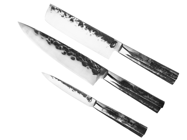 Set de cuchillos Forged Intense - 3 piezas - Cuchillo de chef, cuchillo de picar y cuchillo universal