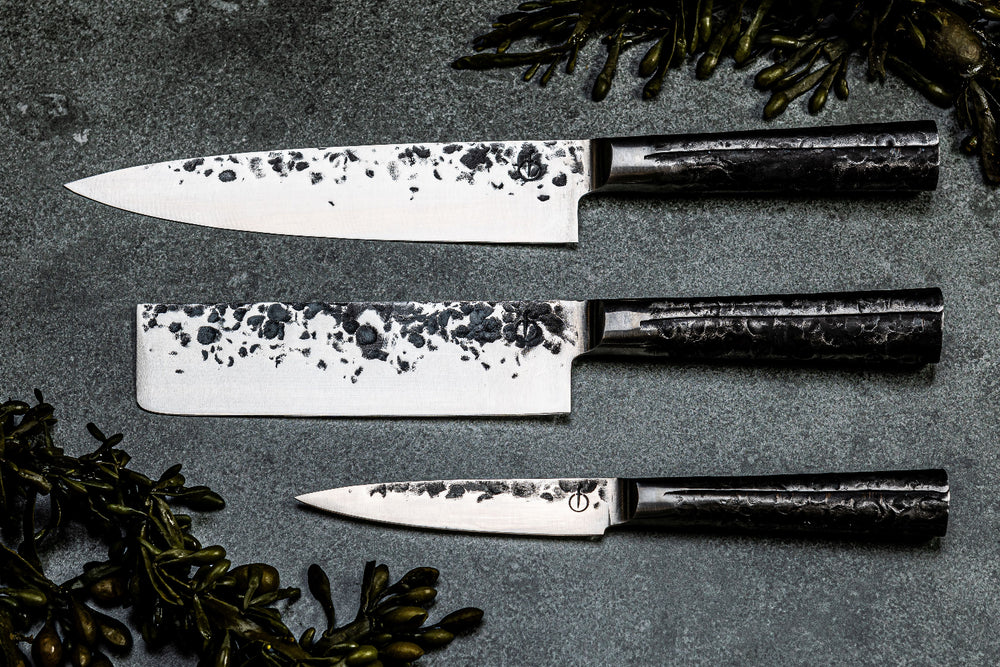 Set de cuchillos Forged Intense - 3 piezas - Cuchillo de chef, cuchillo de picar y cuchillo universal