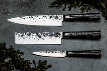 Set de cuchillos Forged Intense - 3 piezas - Cuchillo de chef, cuchillo de picar y cuchillo universal