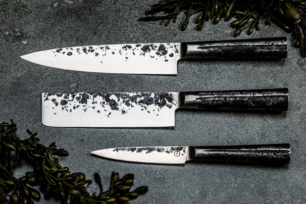 Set de cuchillos Forged Intense - 3 piezas - Cuchillo de chef, cuchillo de picar y cuchillo universal