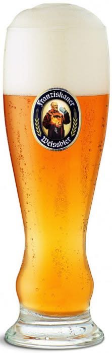 Vasos de cerveza Franziskaner Weizen 330 ml - 6 unidades