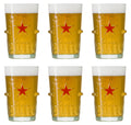 Heineken Vasos de cerveza Silver - 250 ml - 6 piezas