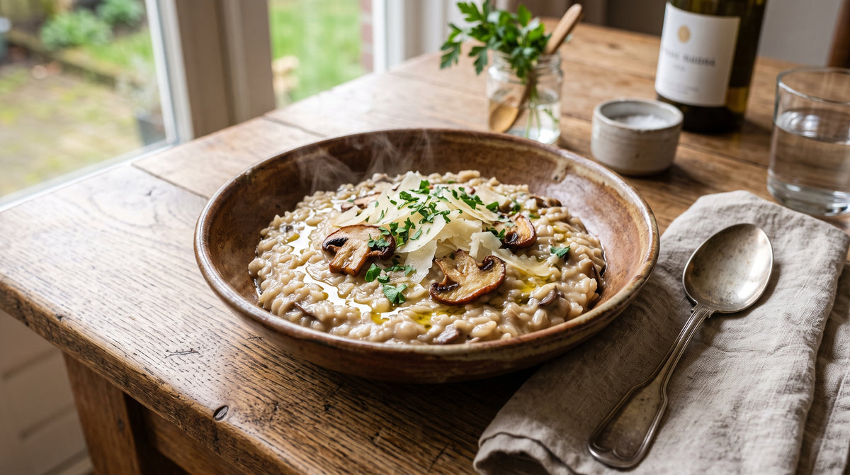 Cremosa, sabrosa y 100% sin gluten para disfrutar la clásica risotto italiana.