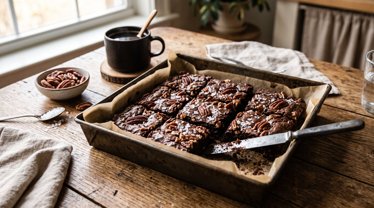 Brownies de chocolate intensos, totalmente sin gluten y llenos de sabor.