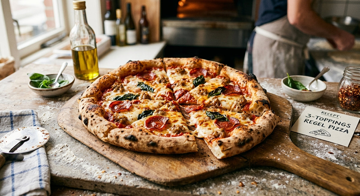 Menos es más: la mejor pizza se hace con tres toppings.