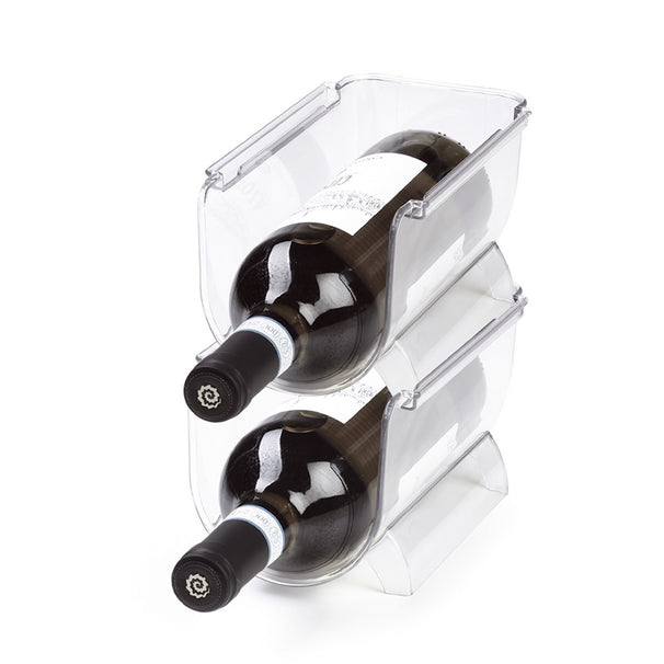 Ghidini Estante para vino / Soporte para 1 botella - Plástico - Apilable - Expandible