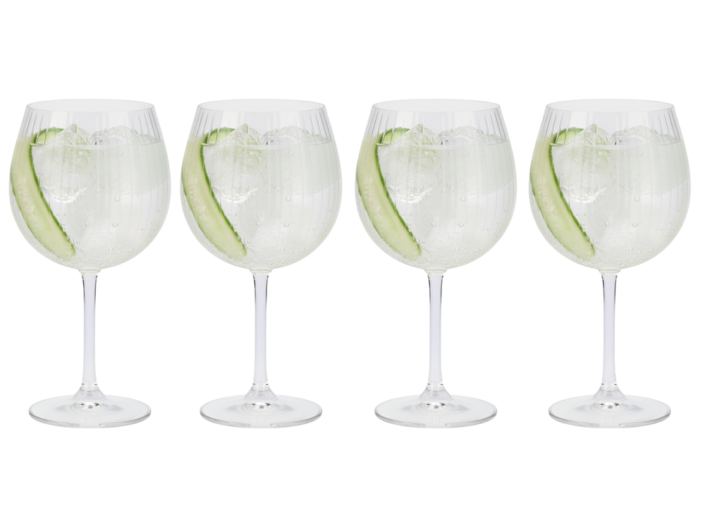 Cookinglife Copas para Gin Tonic Verano 620 ml - 4 piezas - Para servir cócteles