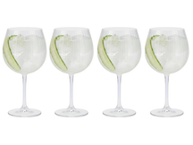 Cookinglife Copas para Gin Tonic Verano 620 ml - 4 piezas - Para servir cócteles
