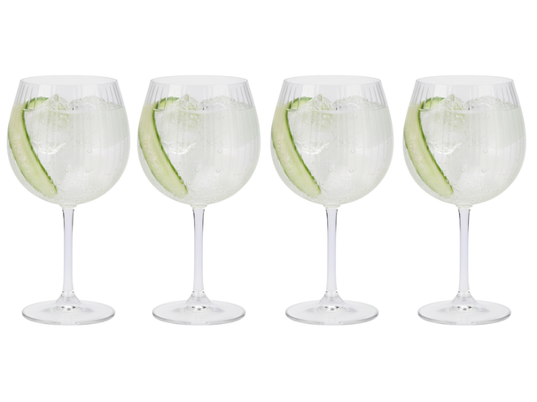 Cookinglife Copas para Gin Tonic Verano 620 ml - 4 piezas - Para servir cócteles