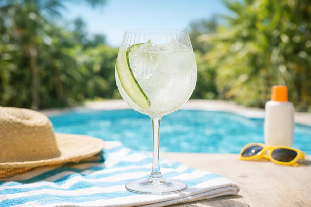 Cookinglife Copas para Gin Tonic Verano 620 ml - 4 piezas - Para servir cócteles