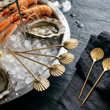 Crafts La Marée Tenedores para Mariscos Champagne - 6 piezas