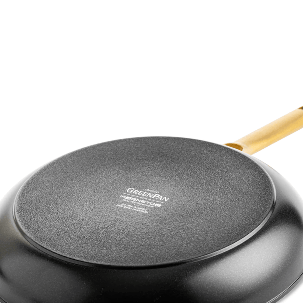 GreenPan Set de Ollas Padova Reserve Negra 6 piezas - Recubrimiento antiadherente cerámico - Olla ø 24 cm, Cazo ø 18, 20 cm, Sartén ø 20, 28 cm y Sartén para saltear ø 24 cm