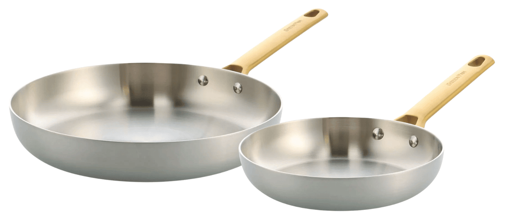 GreenPan Set de Ollas Padova Reserve 5 piezas - Triply - Olla ø 20, 24 cm, Cazo ø 18 cm y Sartén ø 20 y 28 cm