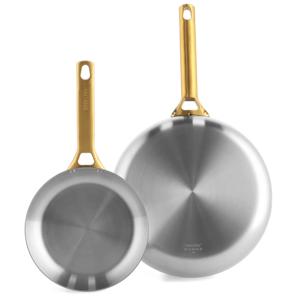 GreenPan Set de Ollas Padova Reserve 5 piezas - Triply - Olla ø 20, 24 cm, Cazo ø 18 cm y Sartén ø 20 y 28 cm