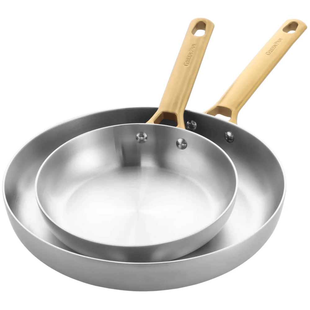 GreenPan Set de Ollas Padova Reserve 5 piezas - Triply - Olla ø 20, 24 cm, Cazo ø 18 cm y Sartén ø 20 y 28 cm