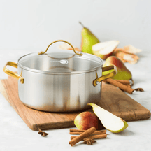 GreenPan Set de Ollas Padova Reserve 5 piezas - Triply - Olla ø 20, 24 cm, Cazo ø 18 cm y Sartén ø 20 y 28 cm