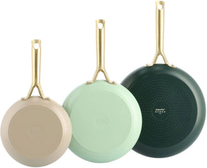 Set de sartenes GreenPan Shades Natural 3 piezas - Revestimiento antiadherente cerámico - Sartenes ø 20, 24 y 28 cm