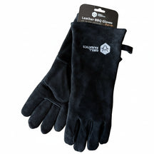 Cookinglife Grill Guantes para BBQ / Guantes de horno de cuero negro 500 °C - 2 unidades