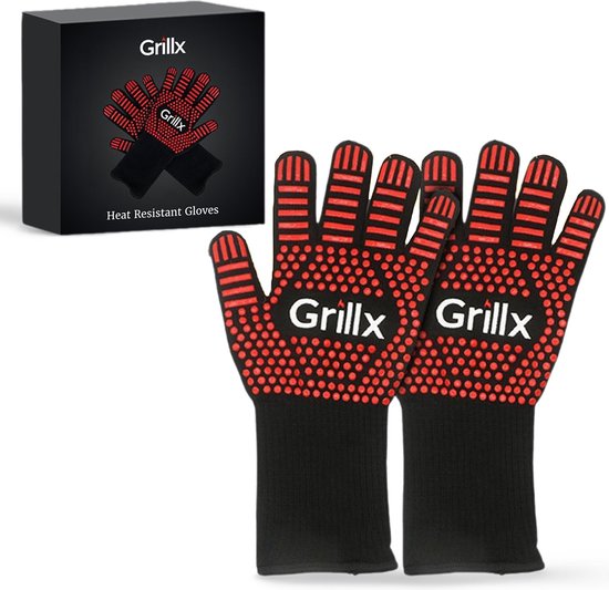 GrillX BBQ Guantes / Guantes de horno - Agarre extra - 2 unidades