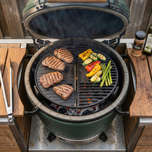 Cookinglife Grill Parrilla Media Luna de Hierro Fundido - Compatible con Kamados de 46 cm