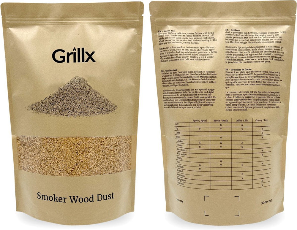 Virutas de ahumado GrillX Pera - Para ahumado en frío - 3 litros