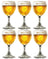 Vasos de cerveza Grimbergen con pie - 250 ml - 6 unidades