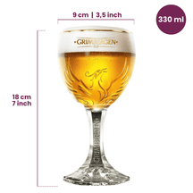 Grimbergen Vasos de cerveza 330 ml - 4 unidades